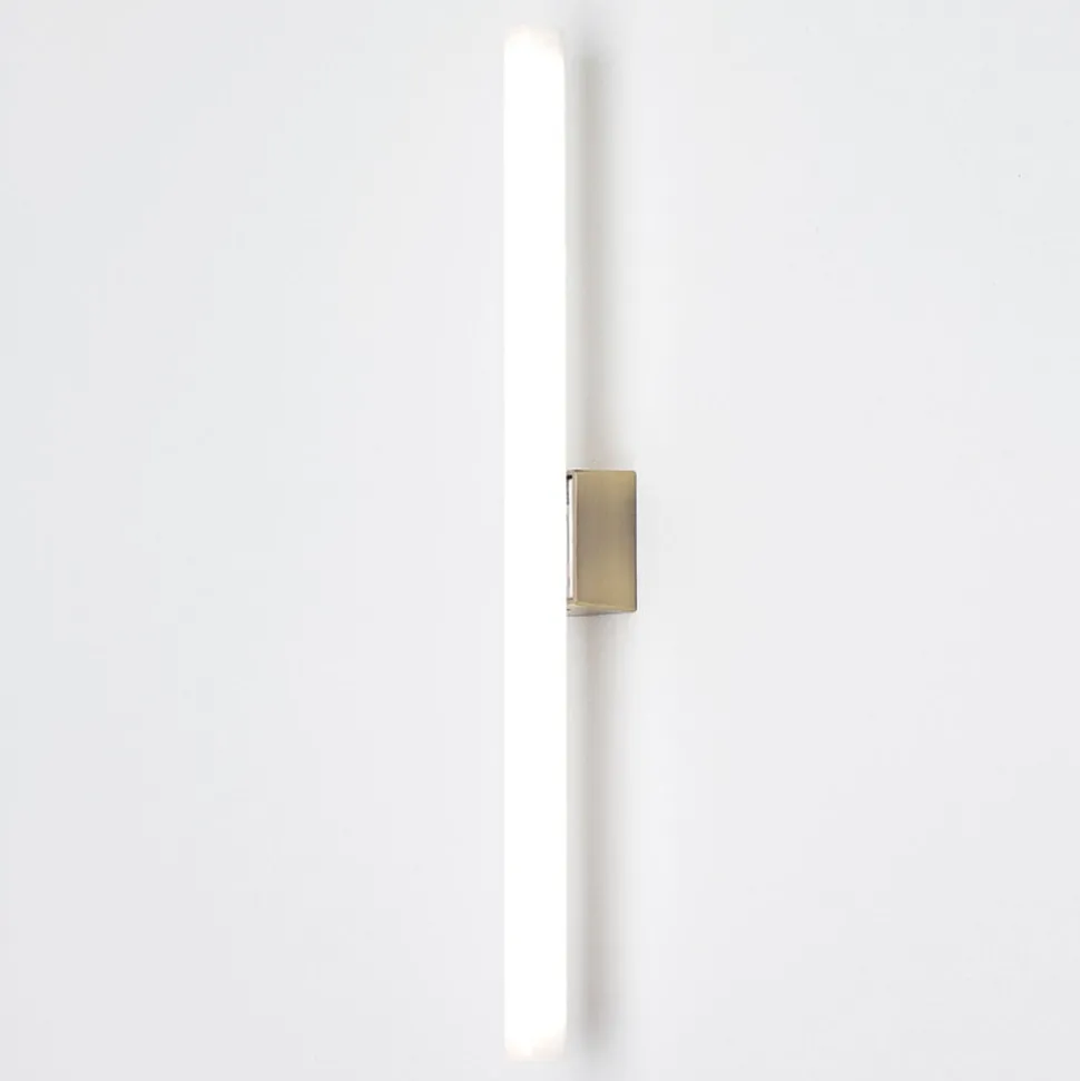 LED spiegellamp Visagist, houder oudmessing