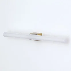 LED spiegellamp Visagist, houder oudmessing