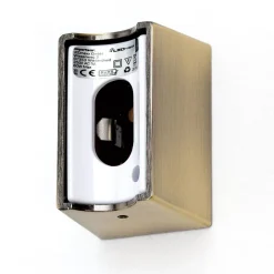 LED spiegellamp Visagist, houder oudmessing