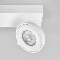 LED spot Clockwork in wit met twee lichtbronnen