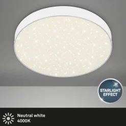 LED Star plafondlamp, Ø 28,7 cm, wit