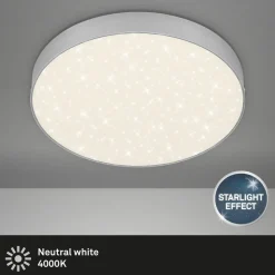 LED Star plafondlamp, Ø 28,7 cm, zilver