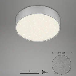 LED Star plafondlamp, Ø 15,7 cm, zilver