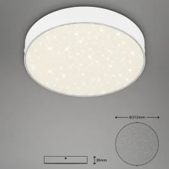 LED Star plafondlamp, Ø 21,2 cm, wit