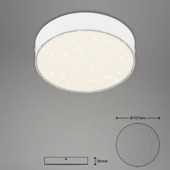 LED Star plafondlamp, Ø 15,7 cm, wit