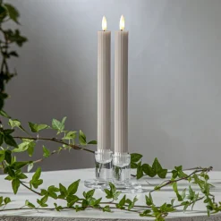 LED strip, beige, 25 cm waxine batterij set van 2