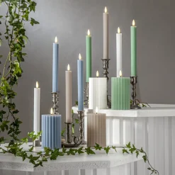 LED strip, beige, 25 cm waxine batterij set van 2