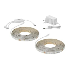 LED strip, CCT en RGB functie, 10 meter, 2-delig
