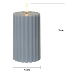 LED strip Flame Stripe blauw 15 cm echte was op batterijen