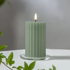 LED strip Flame Stripe groen 15 cm echte was op batterijen