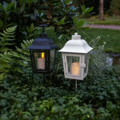 LED strip Flame Stripe groen 15 cm echte was op batterijen