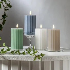 LED strip Flame Stripe wit 15 cm echte was op batterijen