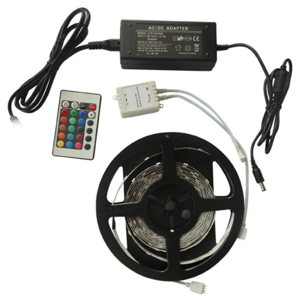 LED strip SMD-RGB0-005, RGB, 5 m, complete set