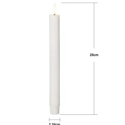 LED strip, wit, 25 cm, waxine batterij set van 2