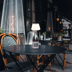 LED tafellamp 36000 fles top wit plastic