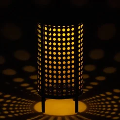 LED tafellamp 48929, hoogte 26 cm, zwart/beige