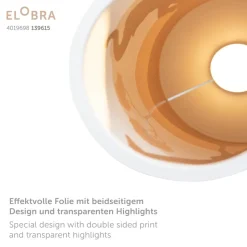 LED tafellamp 25/15 Scandi Savanne, oranje, dimbaar