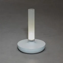 LED tafellamp Biarritz, IP54, accu, CCT, wit