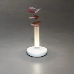 LED tafellamp Biarritz, IP54, accu, CCT, wit