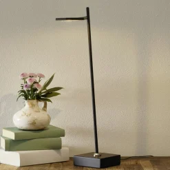 LED tafellamp Block, dimbaar, zwart