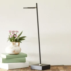 LED tafellamp Block, dimbaar, zwart