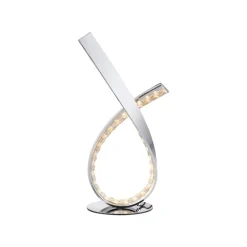 LED tafellamp Brilla, dimbaar, chroom