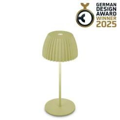 LED tafellamp Brilo zonder stekker Riffle, 20 cm, groen