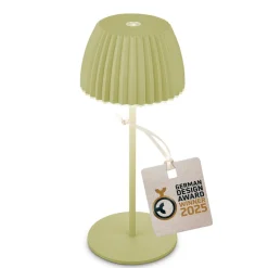 LED tafellamp Brilo zonder stekker Riffle, 20 cm, groen