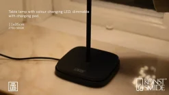 LED tafellamp Capri voor buiten, zwart