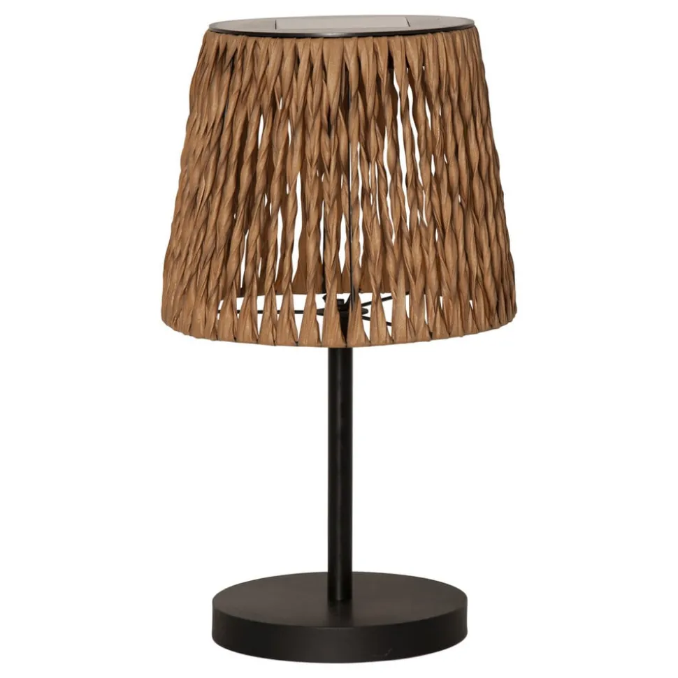 LED tafellamp Cesta 48cm bruin/zwart kunststof/metaal