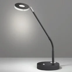 LED tafellamp Dent, dimbaar, CCT, 6W, zwart