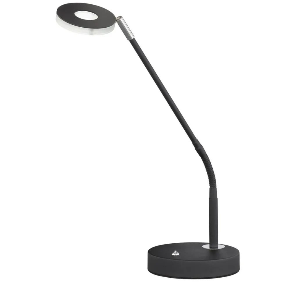 LED tafellamp Dent, dimbaar, CCT, 6W, zwart