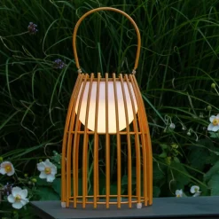 LED tafellamp Fjara, bruin