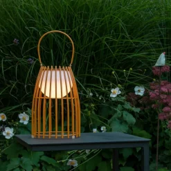 LED tafellamp Fjara, bruin