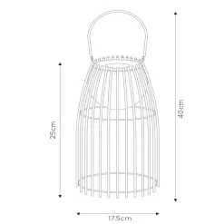 LED tafellamp Fjara, bruin