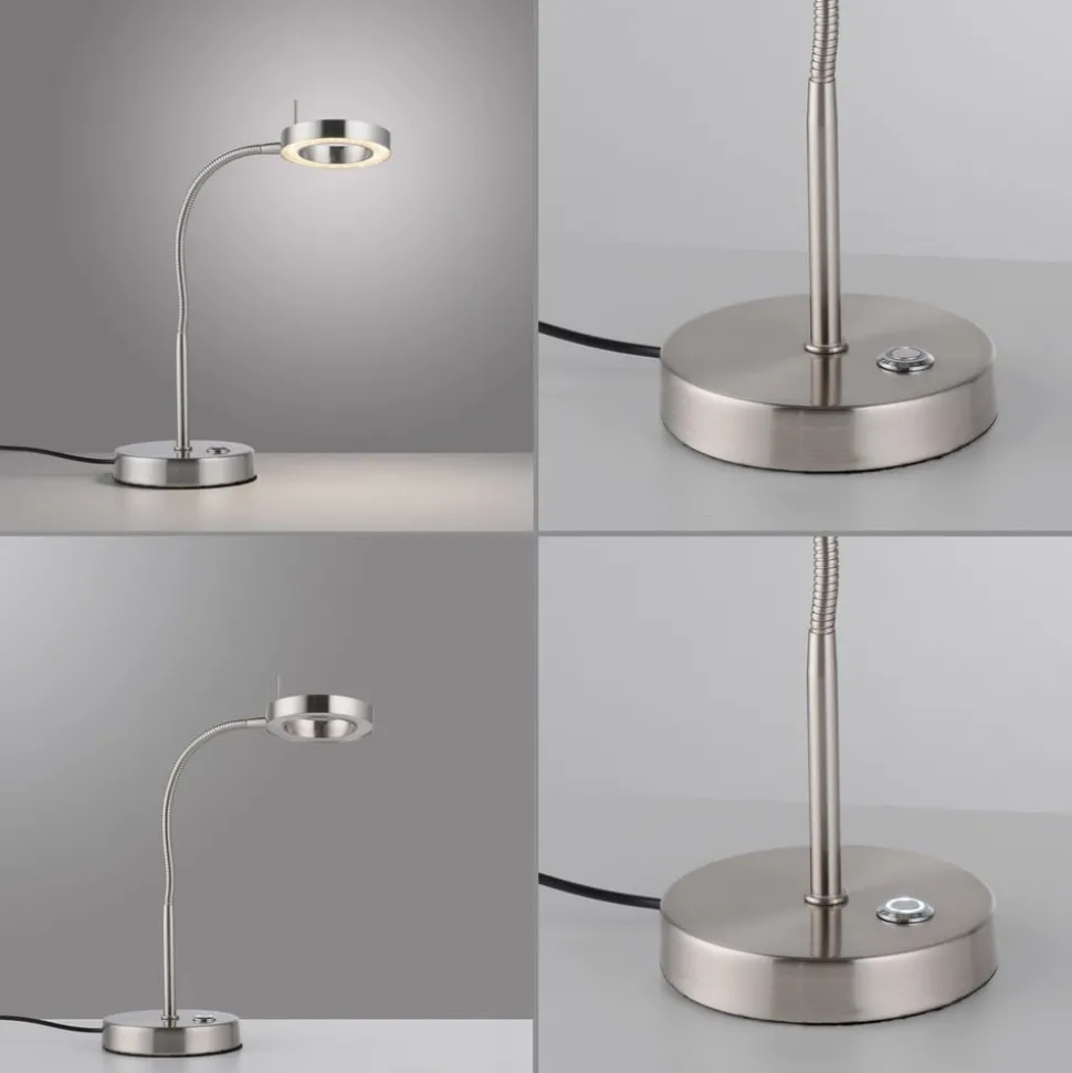 LED tafellamp Hensko met flexibele arm touchdimmer