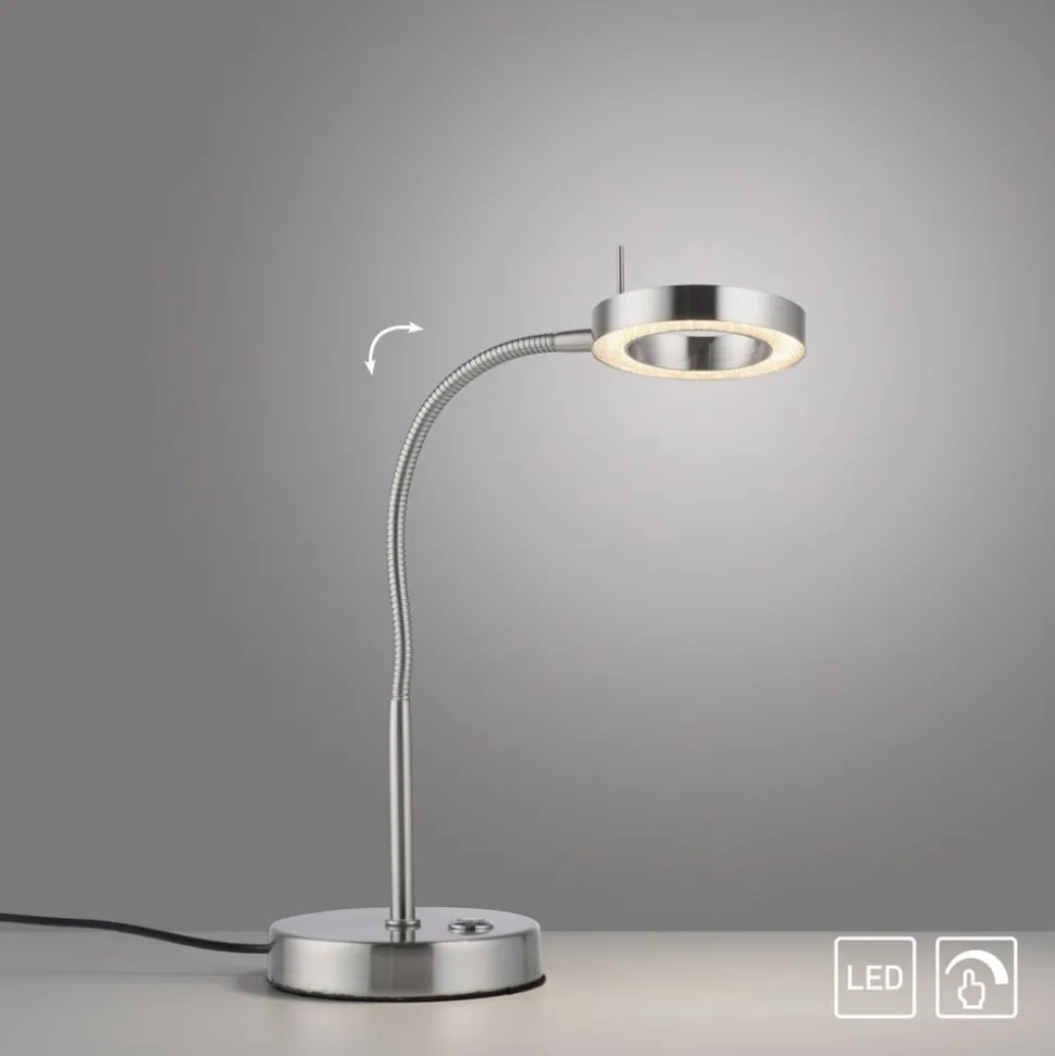 LED tafellamp Hensko met flexibele arm touchdimmer