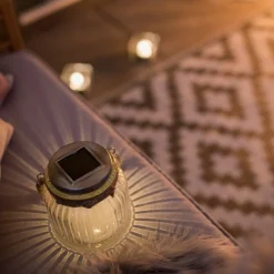 Led tafellamp Jar van glas