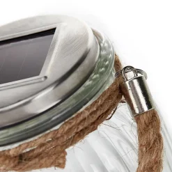 Led tafellamp Jar van glas