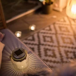 Led tafellamp Jar van glas