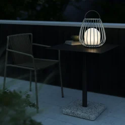 LED tafellamp Jim To-Go, voor buiten, grijs