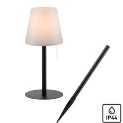 LED tafellamp Keno, aardspies, trekschakelaar accu