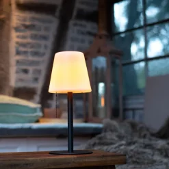 LED tafellamp Keno, aardspies, trekschakelaar accu