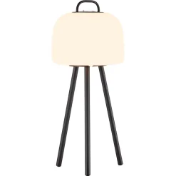 LED tafellamp Kettle Tripod metaal, kap 22cm