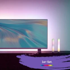 LED tafellamp LED lichtbalk, zwart, RGBW kunststof