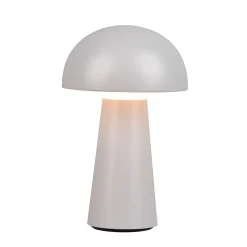 LED tafellamp Lennon IP44, accu, Touchdim, grijs