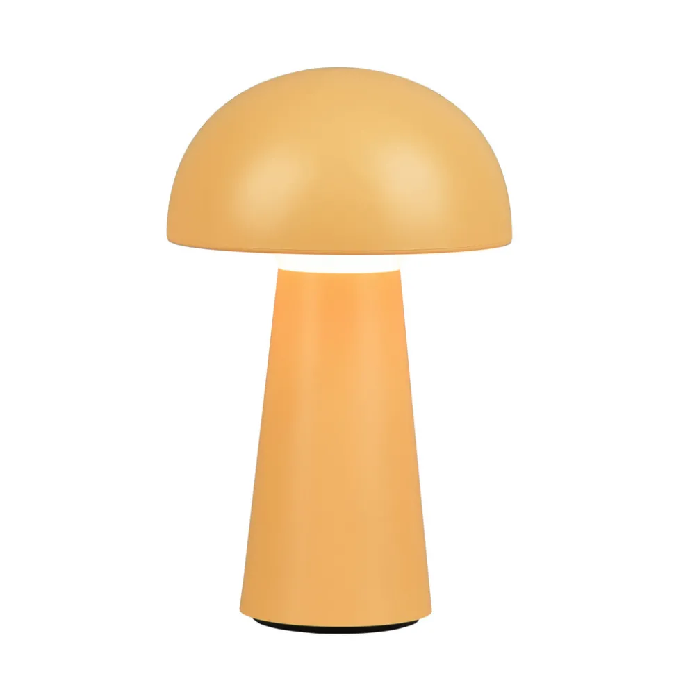 LED tafellamp Lennon IP44, accu, Touchdim, geel