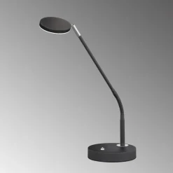 LED tafellamp Lunia, dimbaar, zandzwart