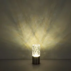 LED tafellamp Lunki, mat zwart, hoogte 19 cm, CCT