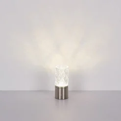 LED tafellamp Lunki, messingkleurig, hoogte 19 cm, CCT